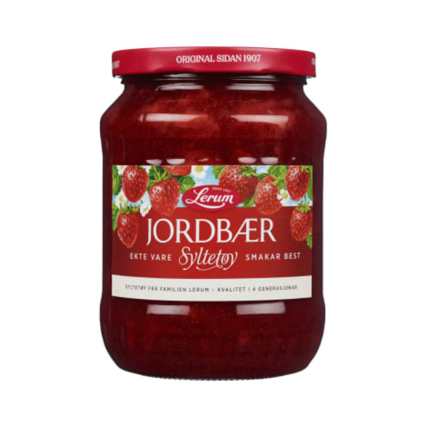Strawberry Jam - Jordbærsyltetøy 800g Lerum